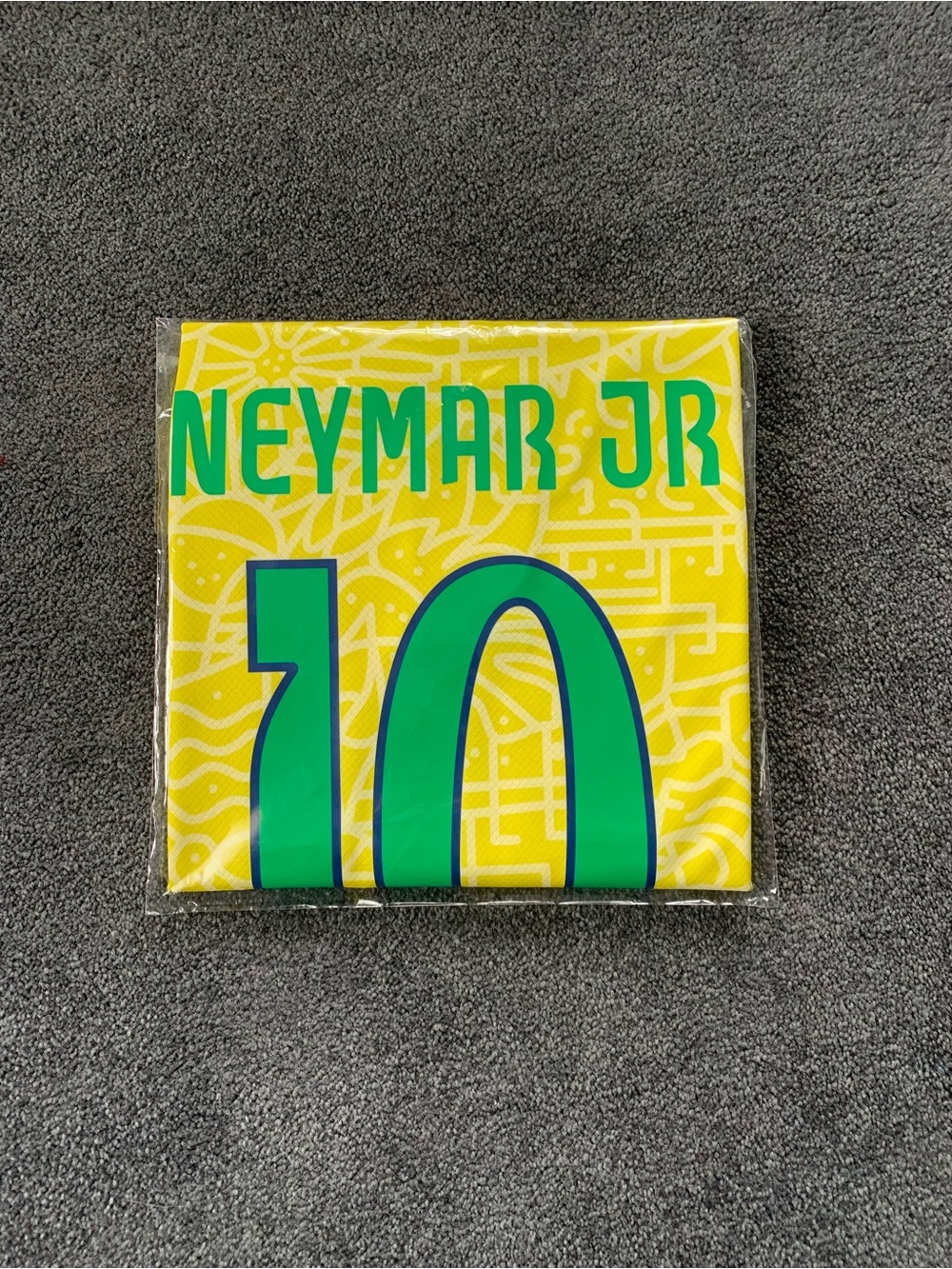 Neymar Jr #10 Yellow & Green Men’s Soccer Shirt